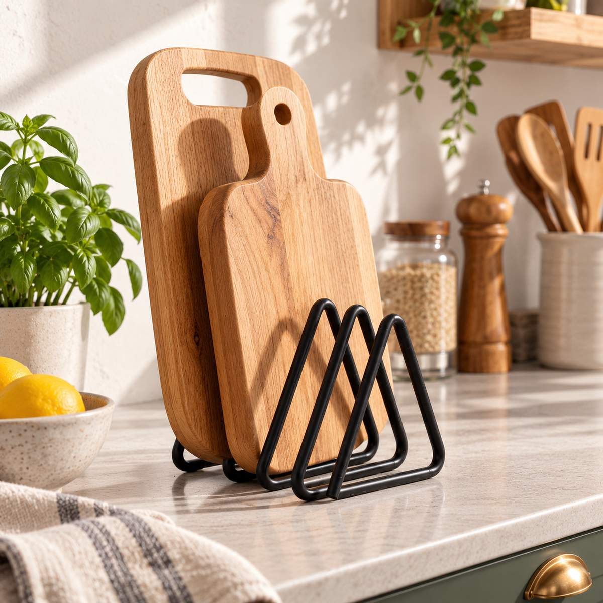 Multi-Slot Cutting Board Rack